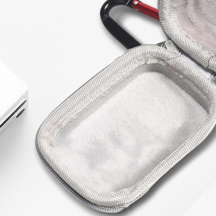 For Insta360 GO Ultra Carrying Case Shockproof EVA Portable Travel Storage Bag With Carabiner Clip - Gray