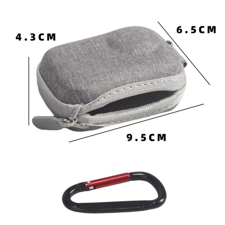 For Insta360 GO Ultra Carrying Case Shockproof EVA Portable Travel Storage Bag With Carabiner Clip - Gray