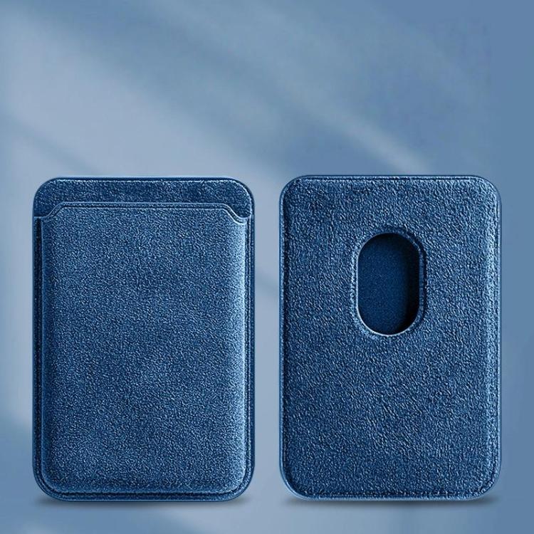 Magnetic Phone Card Holder Soft Suede-Like Slim Wallet For MagSafe IPhones & Android Phones
