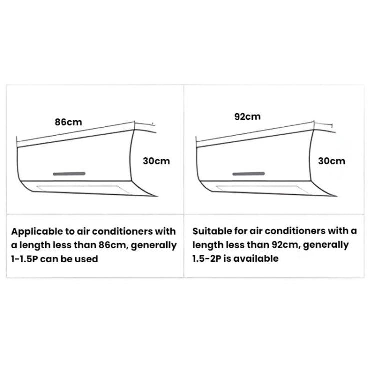 86cm Wall-Mounted Air Conditioner Dust Cover Universal Anti-Direct Blow Air Conditioner Cove