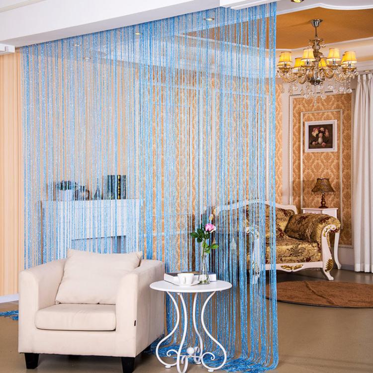0.9 x 1.9m Dense Tassel Door Curtain Home Living Room Partition Decorative Curtain