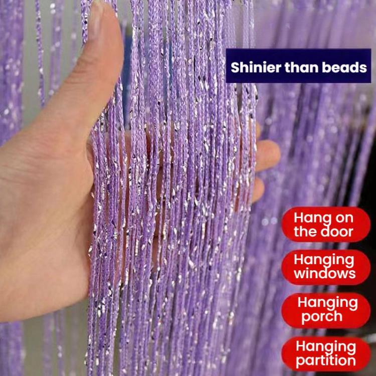 0.9 x 1.9m Dense Tassel Door Curtain Home Living Room Partition Decorative Curtain