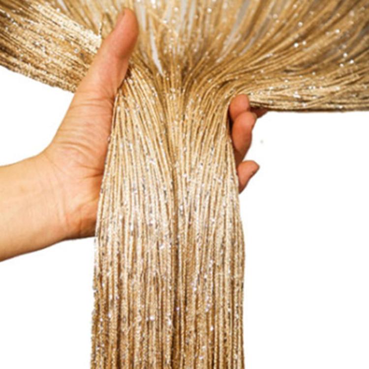 0.9 x 1.9m Dense Tassel Door Curtain Home Living Room Partition Decorative Curtain