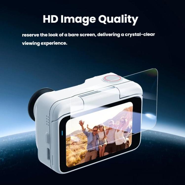 For Insta360 GO Ultra  2 Sets Screen Protector & Lens Film Kit Tempered Glass + Hydrogel HD Protection