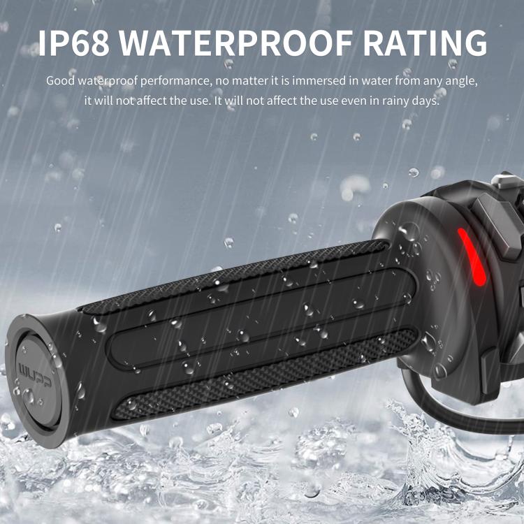 WUPP Integrated ACC Line Motorcycle 6-speed Memory Electric Heating Throttle Handle - Rubber