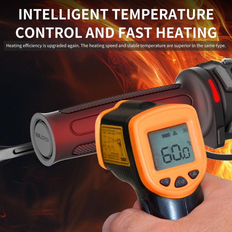 WUPP Integrated ACC Line Motorcycle 6-speed Memory Electric Heating Throttle Handle - Rubber