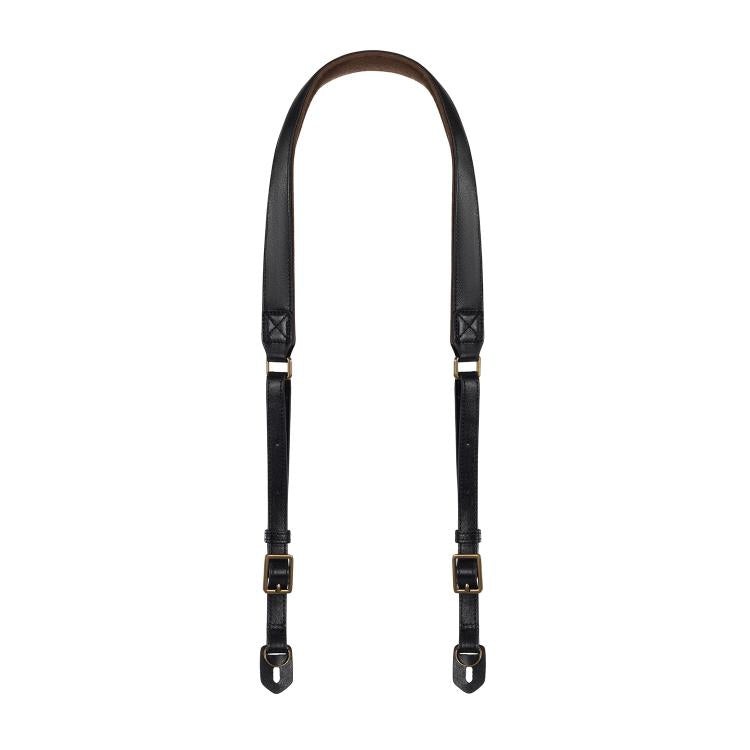 Cwatcun D222 Medium Comfortable DSLR Camera Universal Shoulder Strap Leather Quick Release Strap - Black