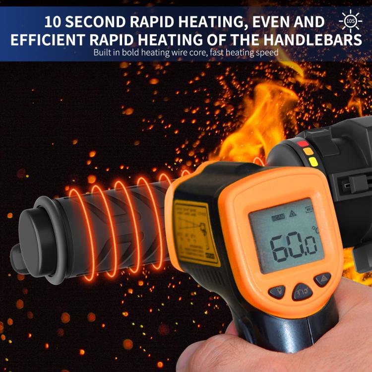 Rainbow Light ATV Heated Handlebars With Memory Function - Dual Switch/Right Hand 25mm