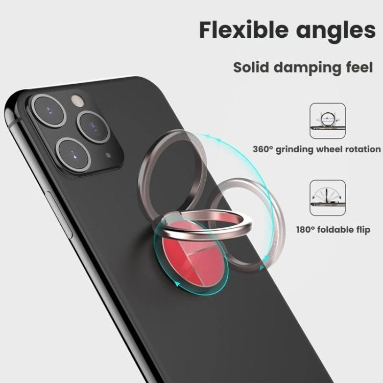 AhaStyle ST12 Metal Ring Clip Phone Stand Aluminum Alloy Adhesive Mount