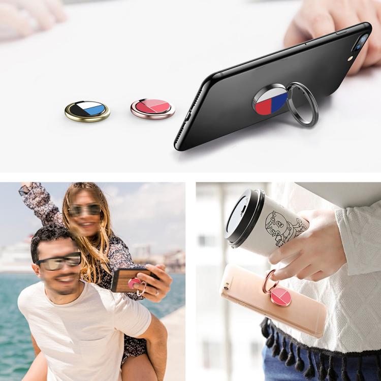 AhaStyle ST12 Metal Ring Clip Phone Stand Aluminum Alloy Adhesive Mount
