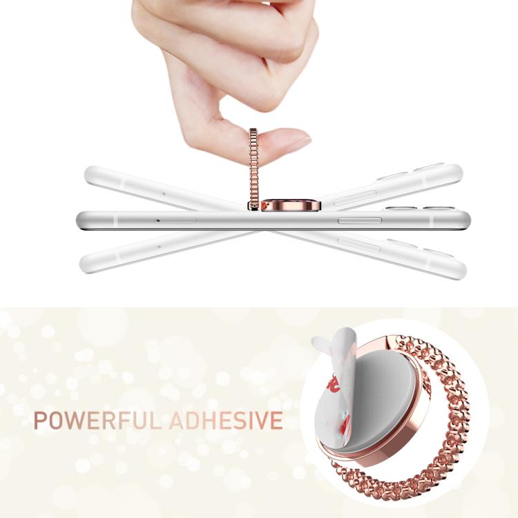 AhaStyle ST11 Aluminum Alloy Ring Buckle Phone Holder Foldable Hands-Free Stand