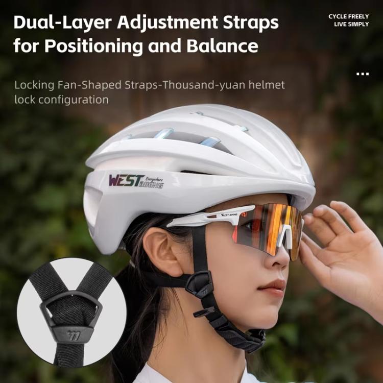 WEST BIKING Outdoor Cycling Helmet Men Women Mountain / Road Bike Safety Helmet, Size: 58-61cm