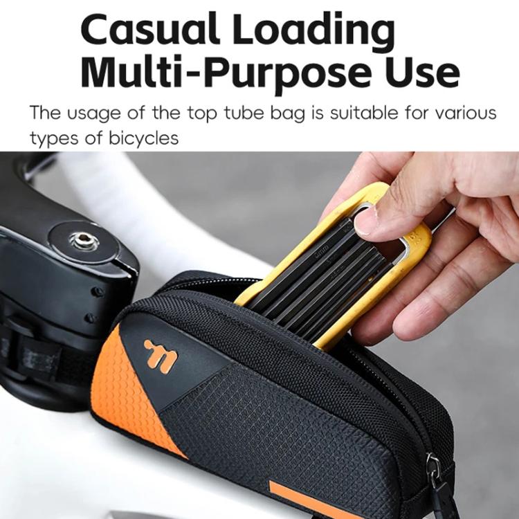 WEST BIKING YP0707414 Compact Portable Bicycle Top Tube Bag Road Bike Frame Storage Pouch
