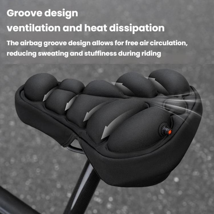WEST BIKING YP0801259-260 Universal Heat Dissipating Inflatable Bicycle Seat Cover Cycling Mountain Bike Airbag Seat Cover, Size: Large