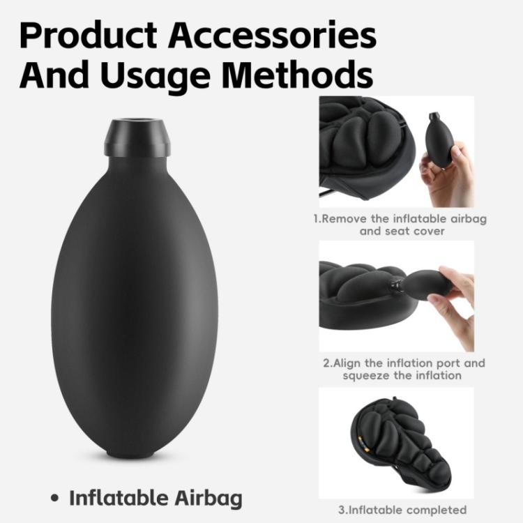 WEST BIKING YP0801259-260 Universal Heat Dissipating Inflatable Bicycle Seat Cover Cycling Mountain Bike Airbag Seat Cover, Size: Small