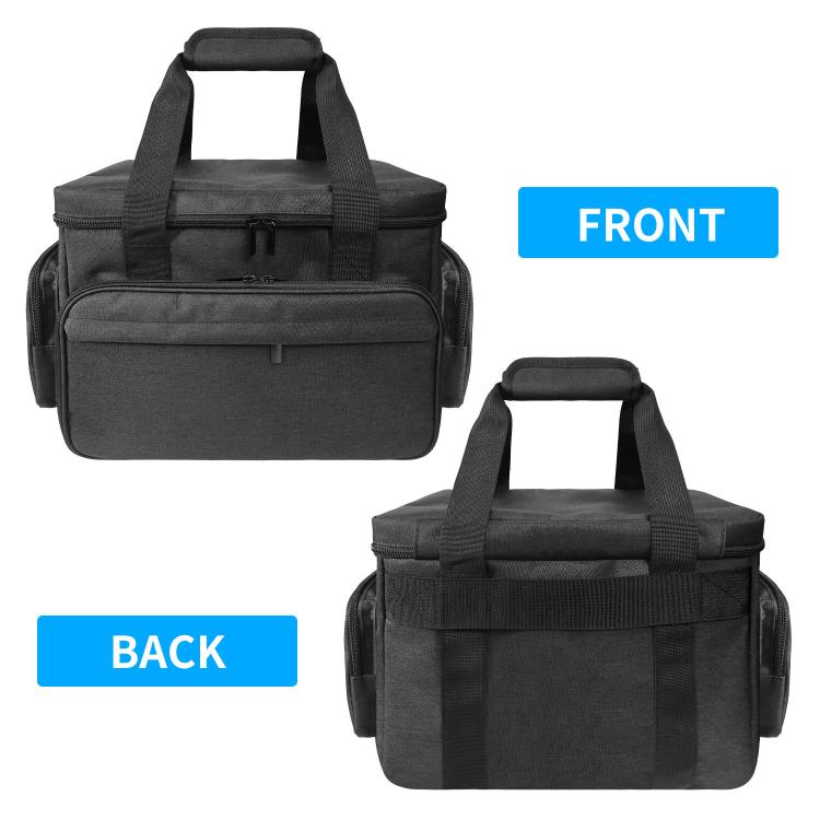 Travel Cosmetic Bag With Removable Inner Pocket - Black