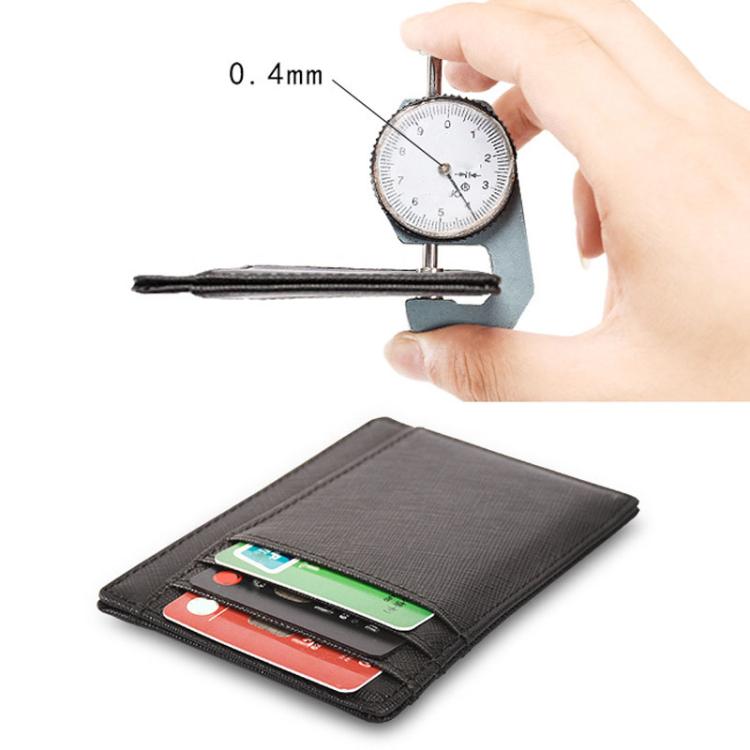 Anti-Theft RFID Card Holder Ultra-Thin Multi-Card Leather Case