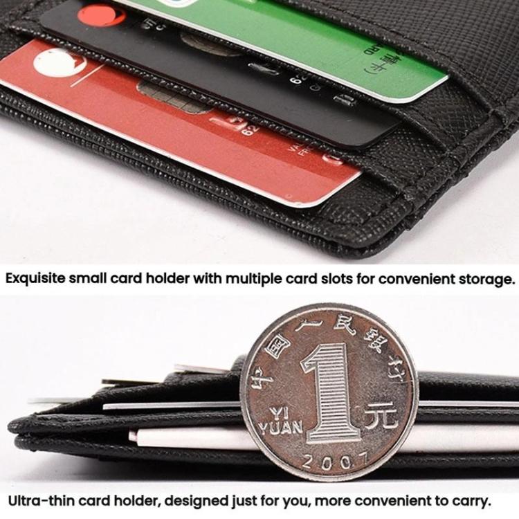 Anti-Theft RFID Card Holder Ultra-Thin Multi-Card Leather Case