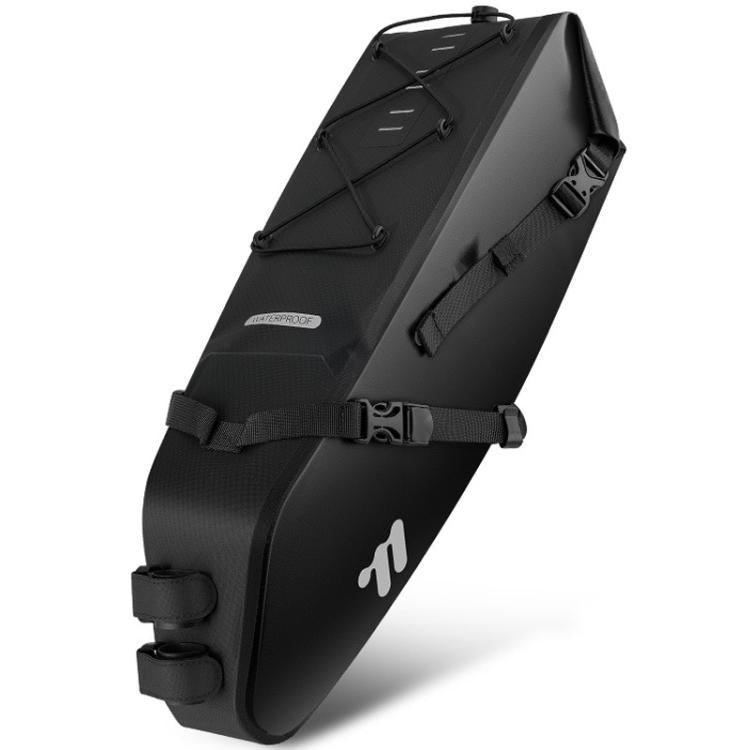 WEST BIKING YP0707403 Bicycle Waterproof Storage Tail Bag Mountain Road Bike Cycling Gear Bag - Black
