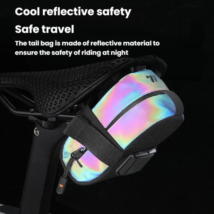 WEST BIKING YP0707412 Bicycle Reflective Tail Bag Mountain Bike Road Bike Cycling Rear Seat Bag