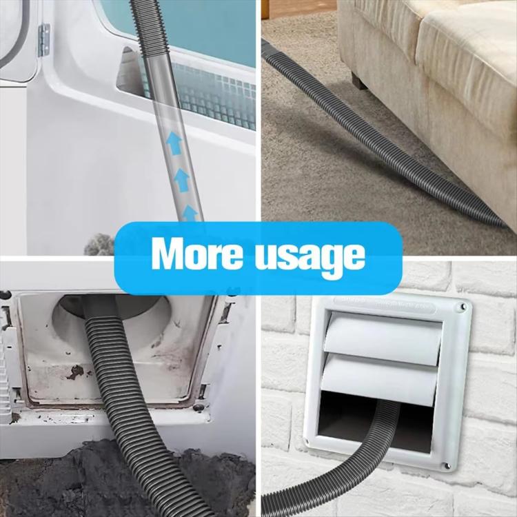 35mm Diameter Vacuum Cleaner Hose Kit For Dryer Vent Cleaning Flexible Flat Tubing Accessory