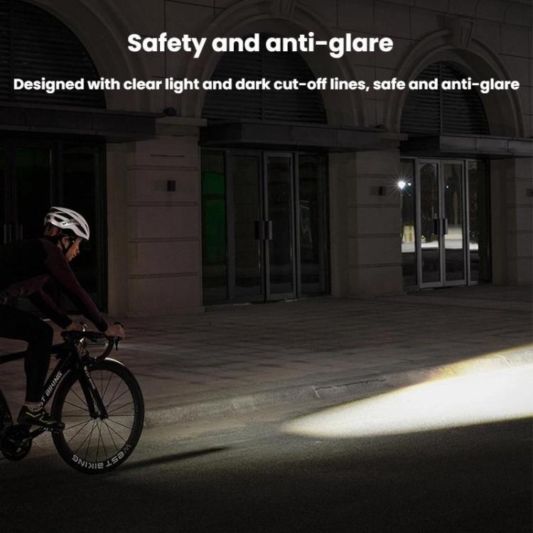 WEST BIKING Bicycle High-Brightness Rechargeable Headlight With Power Reminder Rotatable Function, Spec: 600 Lumens