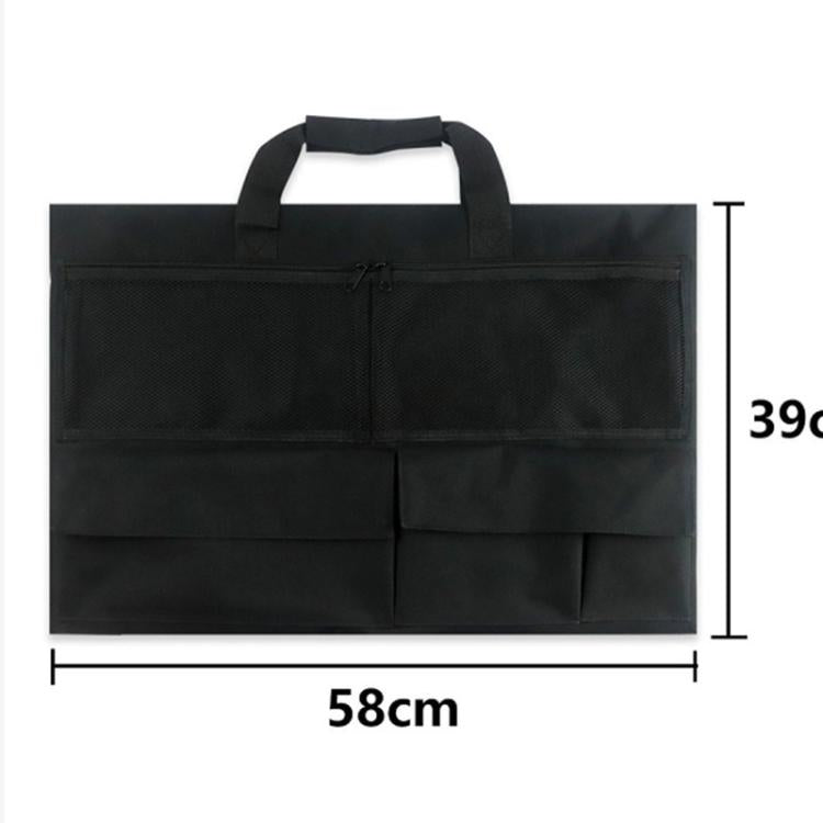 Nylon Fabric Lining Flannel Integrated Desktop Computer Bag Dust Cover - 39x58cm