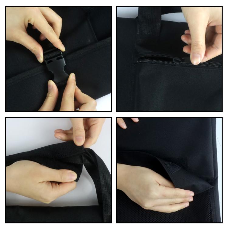 Nylon Fabric Lining Flannel Integrated Desktop Computer Bag Dust Cover - 39x58cm