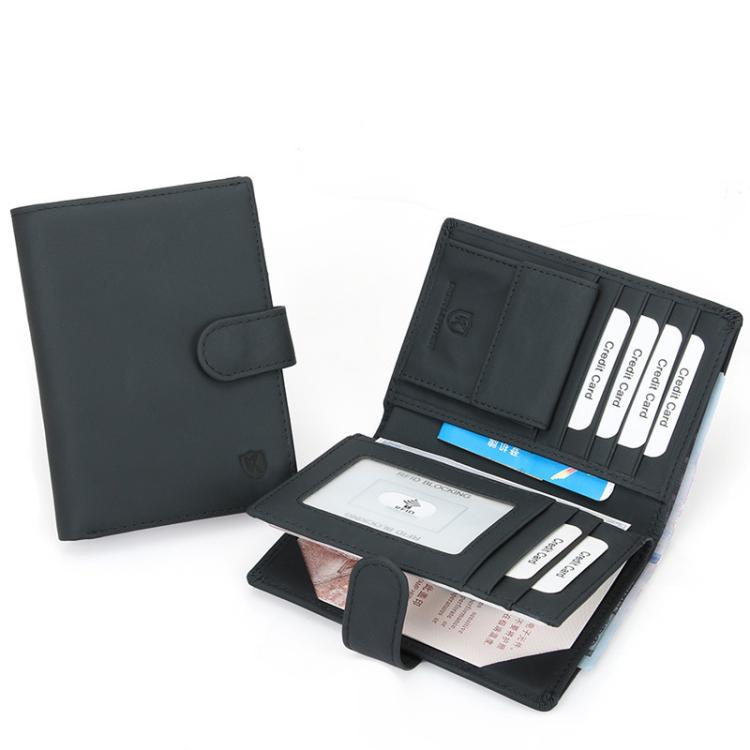 DKER YP-262 Anti-Skimming Passport Organizer ID Protection Wallet - Black