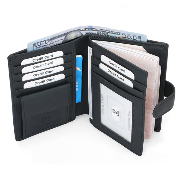 DKER YP-262 Anti-Skimming Passport Organizer ID Protection Wallet - Black