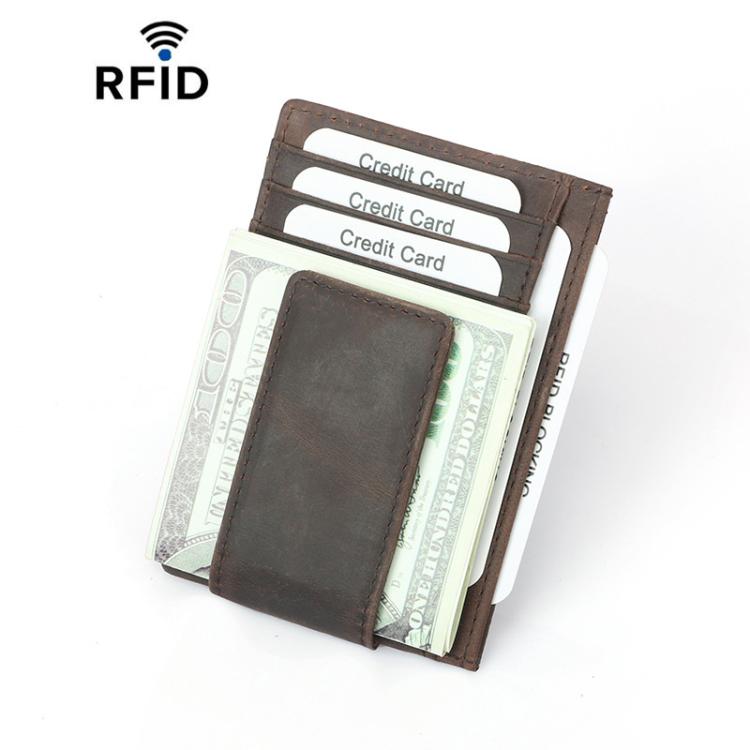 Anti-Skimming Multi-Card Slot Magnetic Card Wallet Billfold