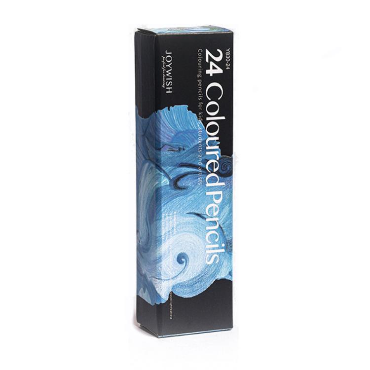 JOYWISH  24-Color Ocean Theme Colored Pencils Set Art Supplies for Adults, Artists & Student with English Packaging