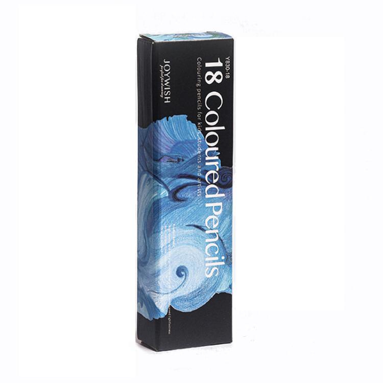 JOYWISH 18-Color Ocean Theme Colored Pencils Set Art Supplies for Adults, Artists & Student with English Packaging