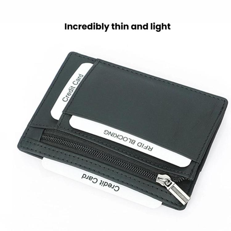 TQ-315 RFID Multi Card Slot Card Wallet Zipper Coin Purse