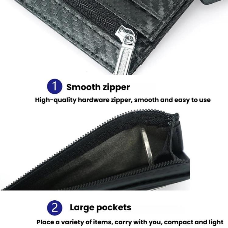 YP-232 RFID Multi Card Slot Card Wallet Zipper Coin Purse