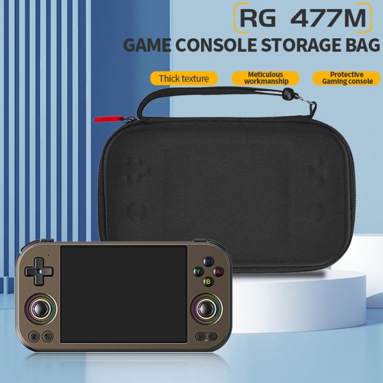 ANBERNIC RG477M Game Console Carrying Case Portable Protective Storage Bag for Gaming Accessories - Black
