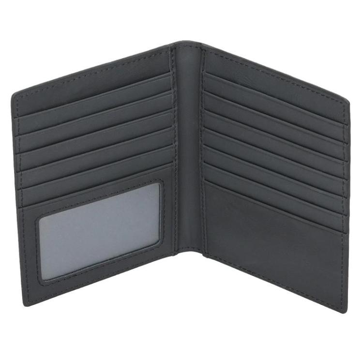 TQ-322 Large Capacity Anti-Skimming Card Wallet Multi-Slot Card Case For Bank Cards - Black