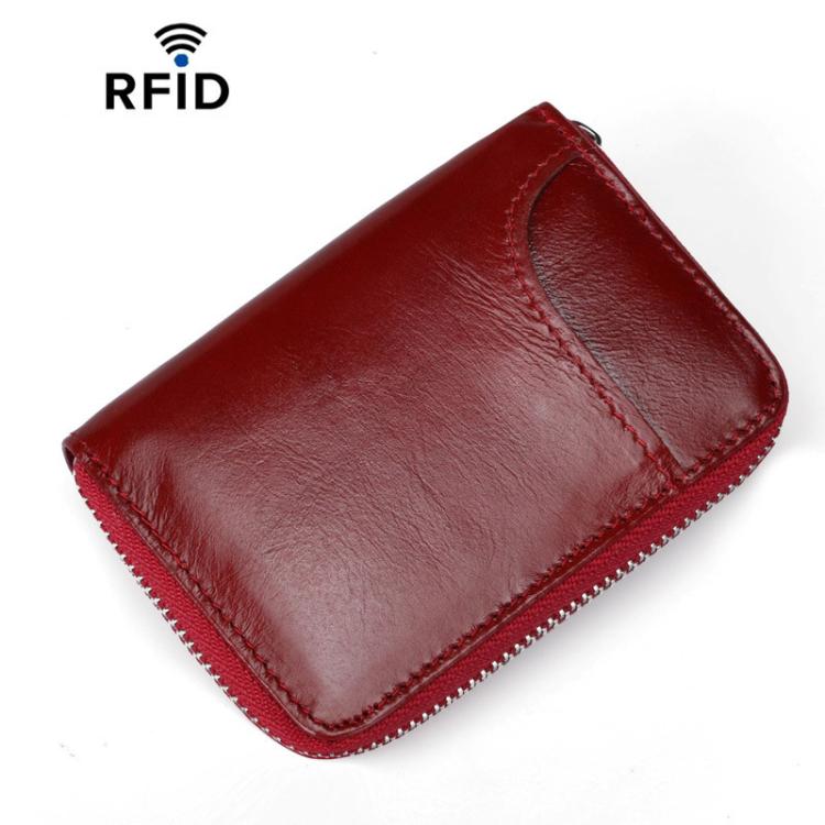 YP207 Short-Style Multi-Card Slot Accordion Card Wallet Unisex Zippered Credit Card Pouch