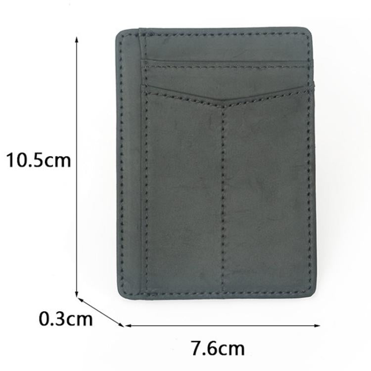 FM-117 RFID Anti-Magnetic Multi-Card Slot Card Wallet Retro ID Card Case