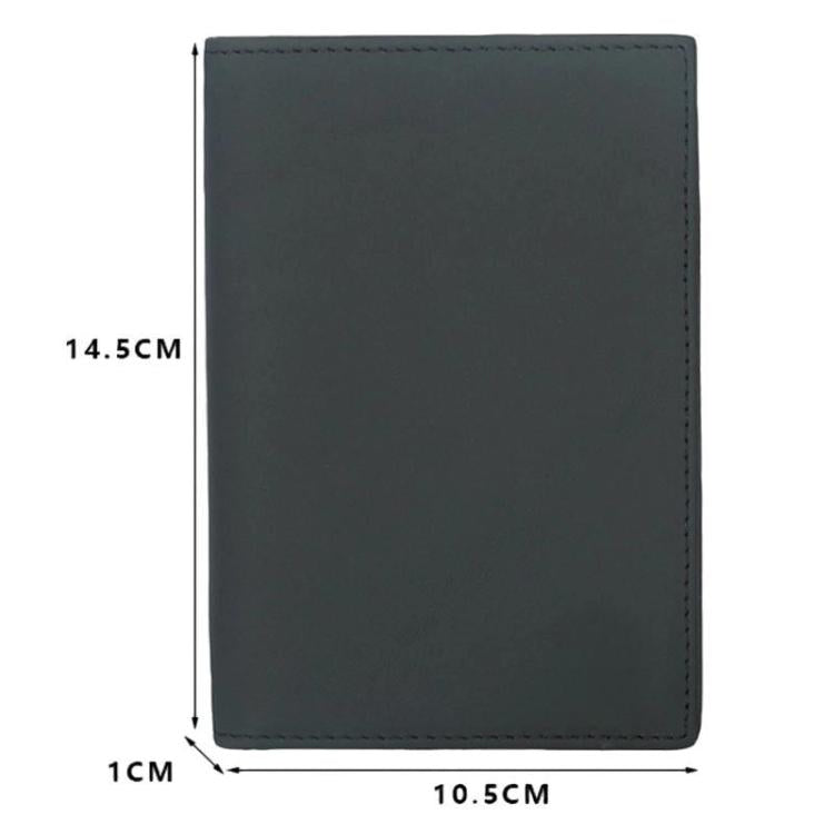 TQ-313 RFID Multi-Card Slot Wallet Unisex Boarding Pass Protector Passport Organizer Bag, Spec: Crosshatch Black
