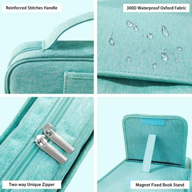 Portable Book Storage Bag With Handle Stand