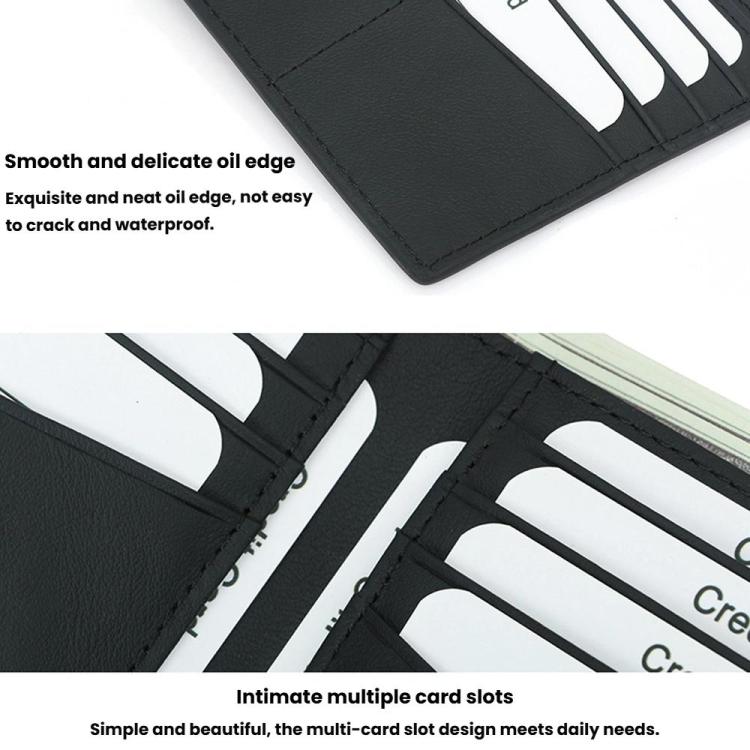 RFID Anti-Skimming Billfold Short Style Men Wallet, Spec: CQ-506 Plain Black