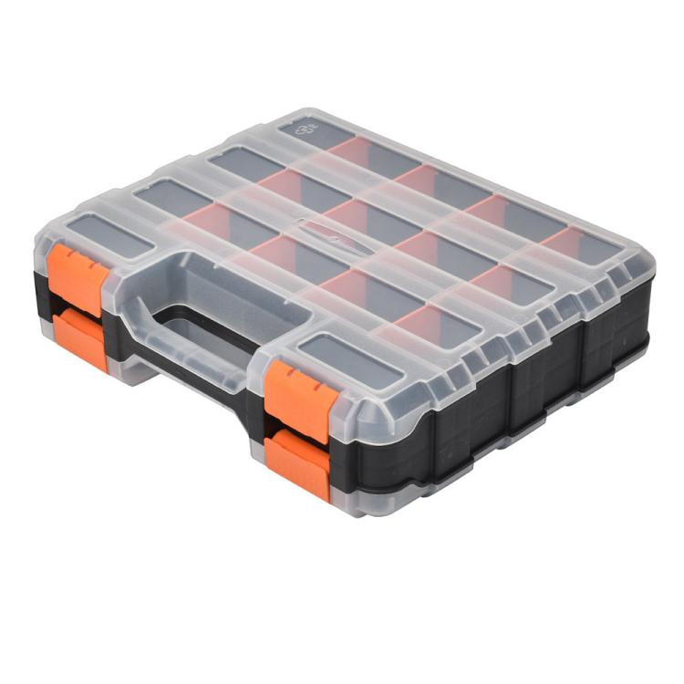 Plastic Multi-Function Portable Parts And Tools Flip-Top Storage Box - G-322