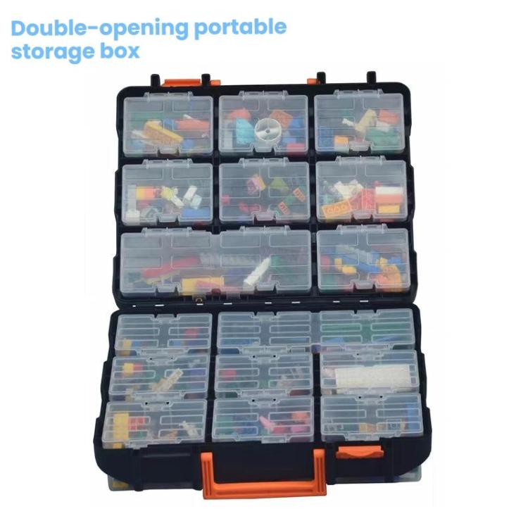 Multifunctional Portable Flip-Top Tool Storage Box - G-2011