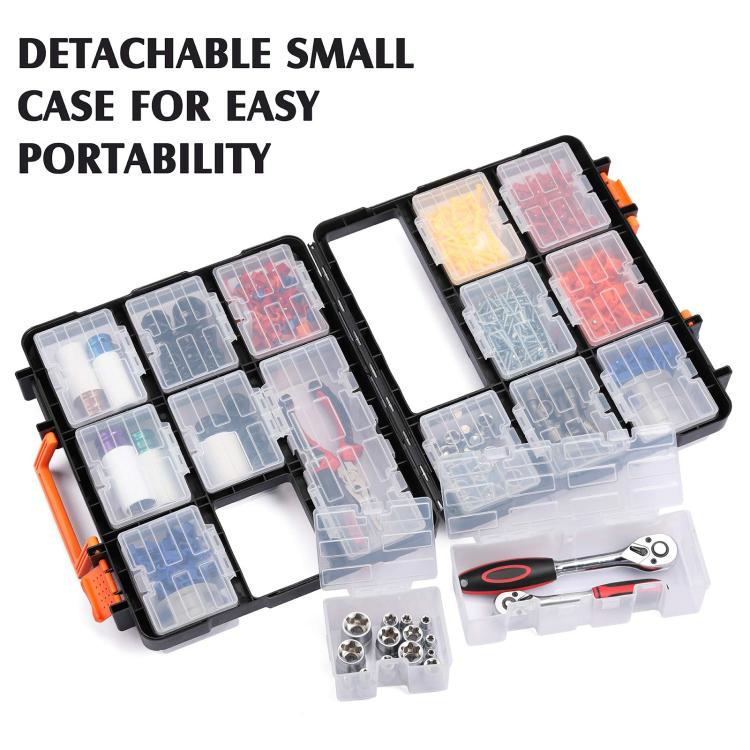 Multifunctional Portable Flip-Top Tool Storage Box - G-2011