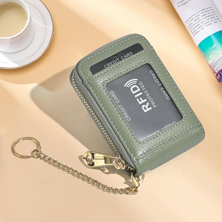 KB-091 RFID Anti-Skimming Zippered Accordion Bag Bank Card ID Card Holder