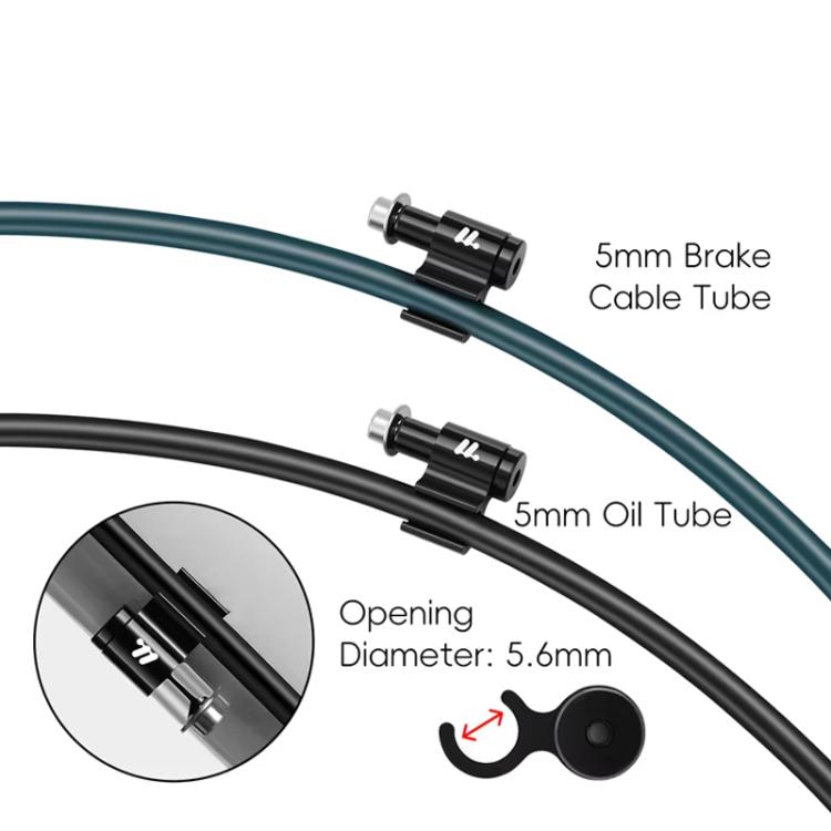 WEST BIKING 5pcs /Bag Mountain Bike Hose Guide Plate Frame Cable Conversion Mounting Bracket - Black
