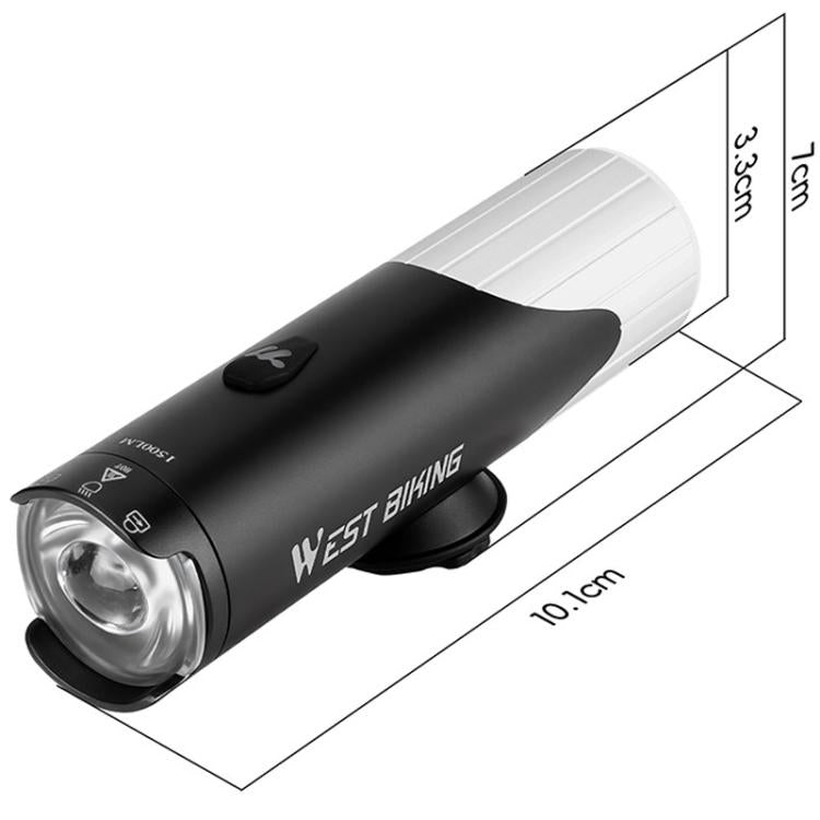 WEST BIKING Rotatable High Brightness Bicycle Light Road Bike Mountain Bike Light, Spec: 1500 Lumens