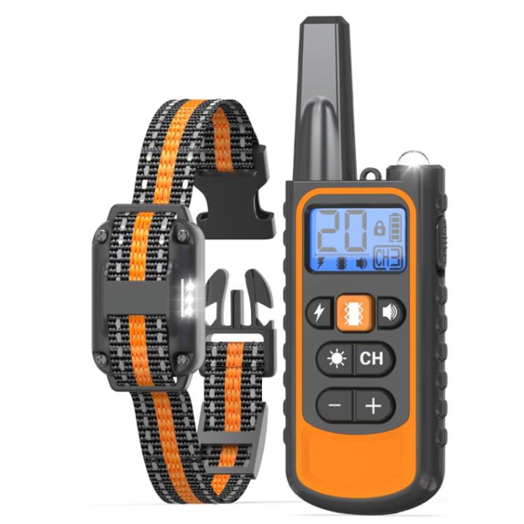 Remote Control Dog Barking Control With Shock Collar, Specification: Orange One-To-One