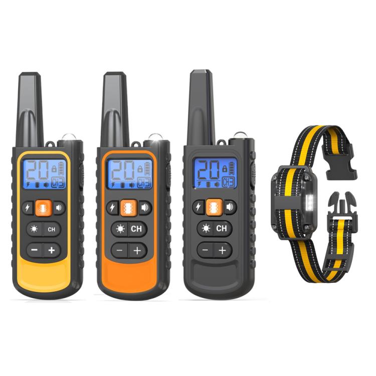 Remote Control Dog Barking Control With Shock Collar, Specification: Orange One-To-One